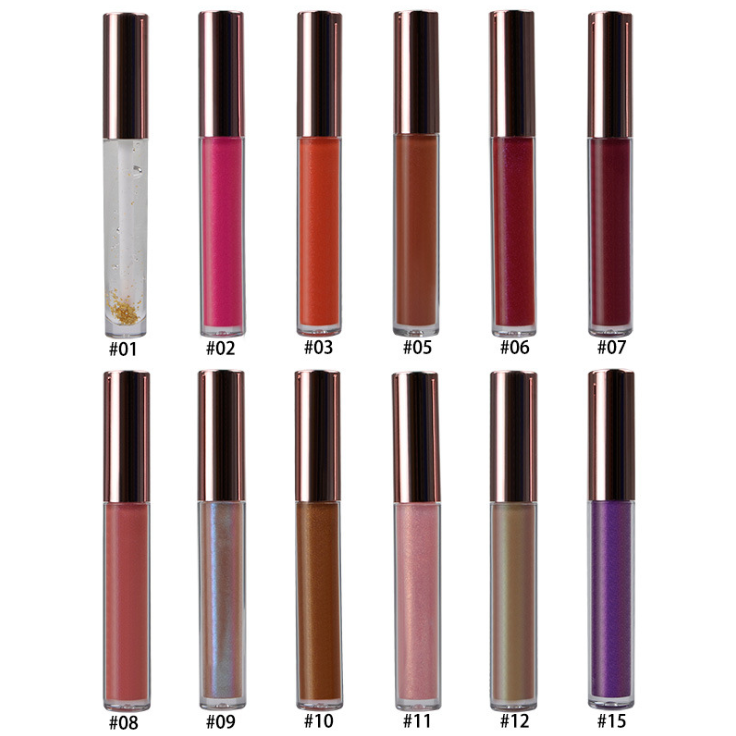 12 Color Moisturizer Liquid Glitter Makeup Lipgloss